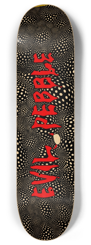 Trippy Evil Pebble Deck 8 Inch Skateboard Deck