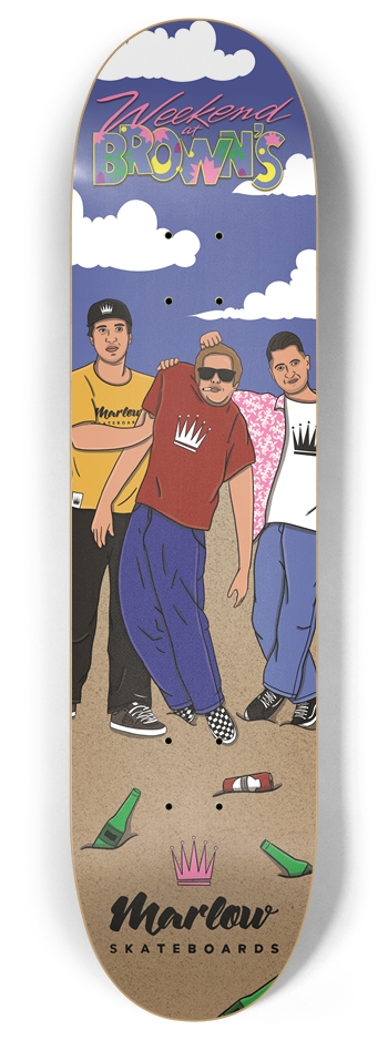 Weekend At Brown's Deck 8 Inch Skateboard Deck