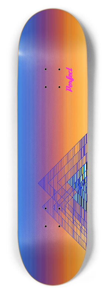 The Sunrise/size 8.5 8-1/2 Skateboard Deck