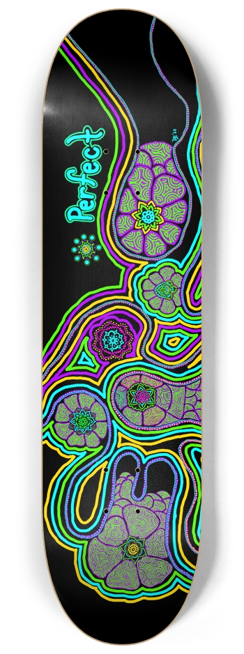 The flower garden/ size 8.25 8-1/4 Skateboard Deck