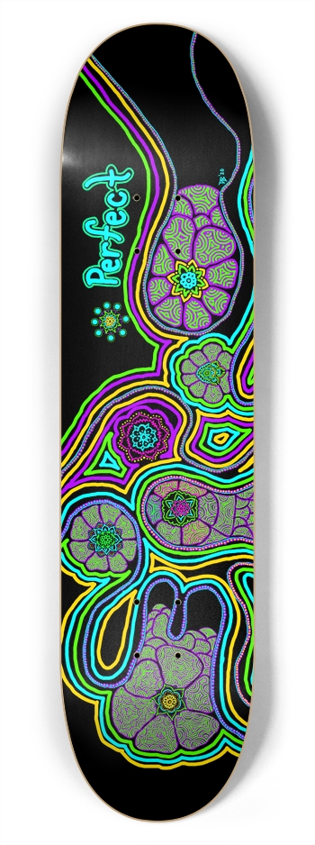 The flower garden/ size 8.5 7-3/4 Skateboard Deck