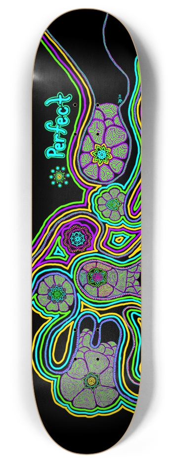 The flower garden/ size 8 8 Inch Skateboard Deck