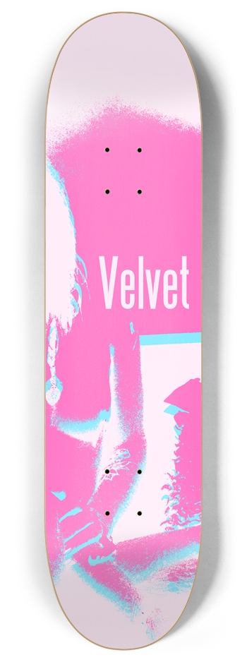 Velvet Color Block 8 Inch Skateboard Deck