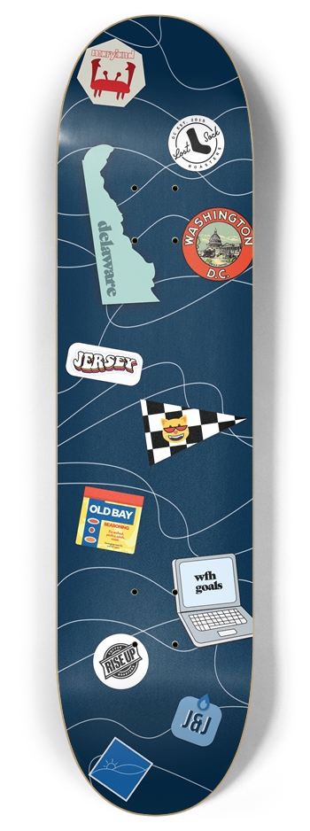 PHI Mobile 8 Inch Skateboard Deck