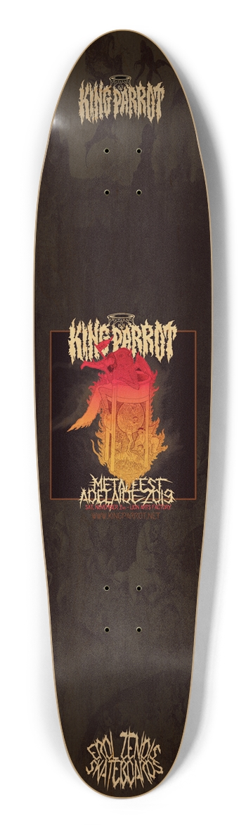 Erol Zendis - Band Series 06 - KING PARROT Longboard Shape