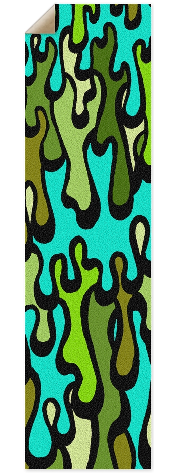 Drips Teal 9 x 33 Inch Griptape