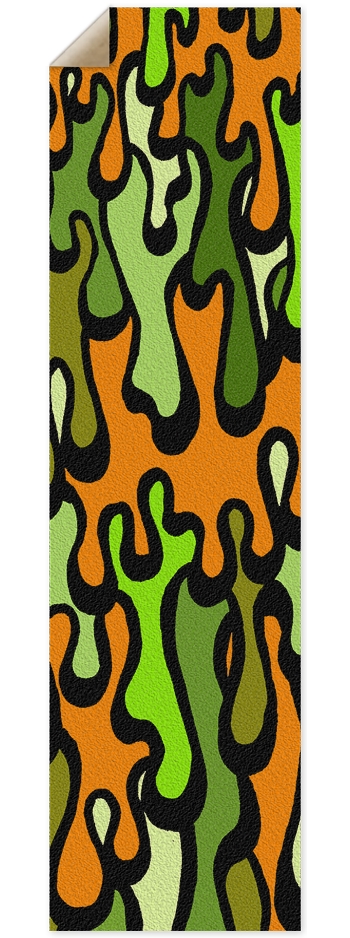 Drips Orange 9 x 33 Inch Griptape