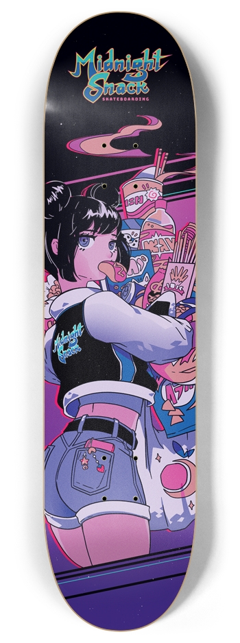 "Anime Girl with a Glizzy" - 8 Inch Version 8 Inch Skateboard Deck