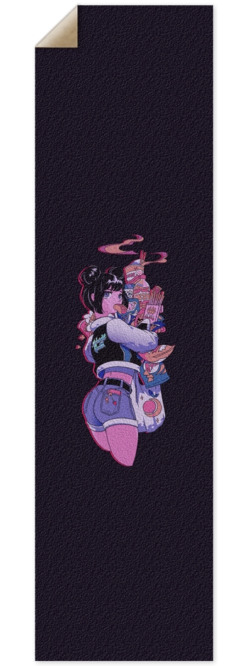 "Anime Girl with a Glizzy" - Griptape 9 x 33 Inch Griptape