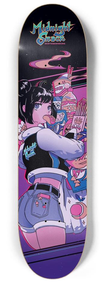 Anime Girl with a Glizzy - 8.25 Version 8-1/4 Skateboard Deck
