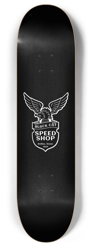 Black Cat Skateboard 8 Inch Skateboard Deck