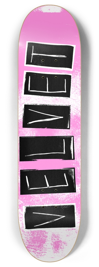 Velvet Letterblock 8 Inch Skateboard Deck