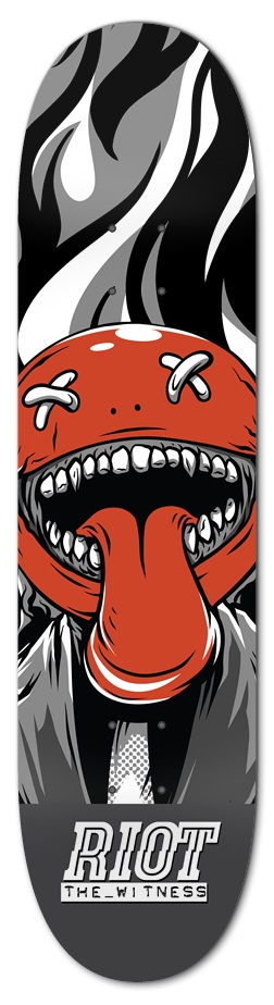 RIOT the witness - Smiley! 7-3/4 Skateboard Deck