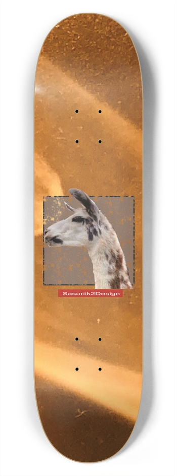 Llama Custom Skateboard 7-3/4 Skateboard Deck