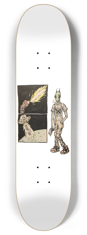 Alien Comic Board 8 Inch Skateboard Deck