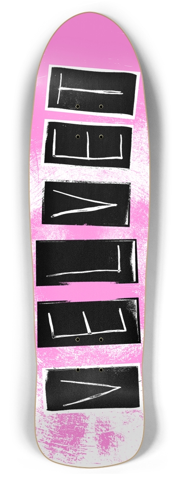 Velvet Letterblock Retro Rocket