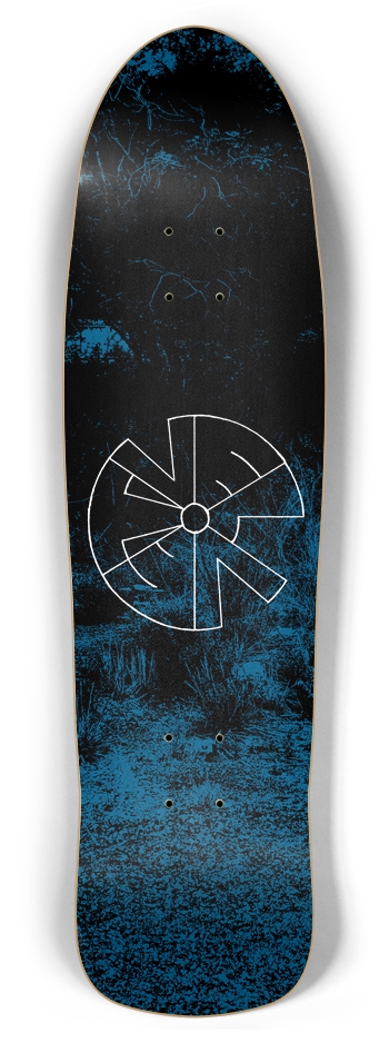 Dark Blue Retro Rocket