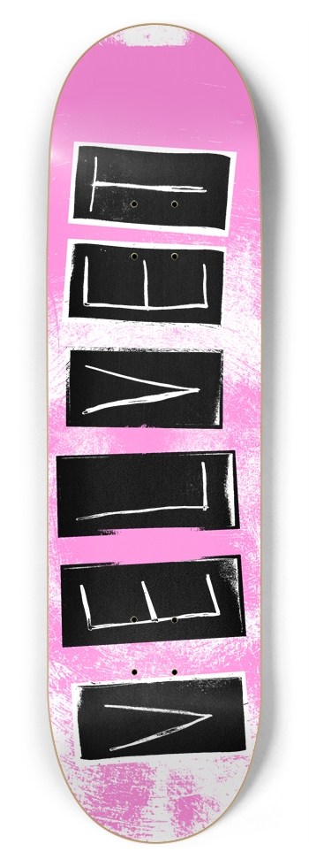 Velvet Letterblock 8-3/4 Inch Skateboard