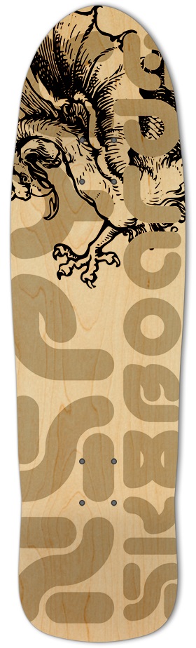 Custom Dragon 4 Skateboard Retro Rocket