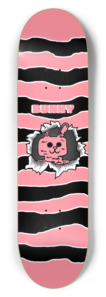 Bursting Bunny 8-1/2 Skateboard Deck