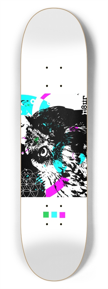 N8UR OWL 7-3/4 Skateboard Deck