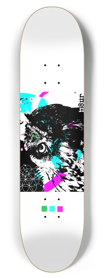 N8UR OWL 7-7/8 Skateboard Deck