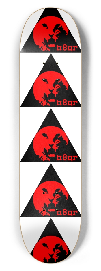 N8UR 5 LOGO RED 7-3/4 Skateboard Deck