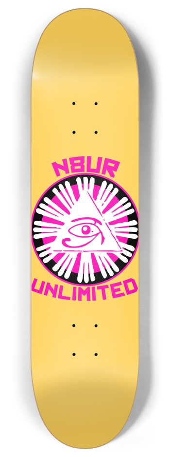EYE OF RA YELLOW 8 Inch Skateboard Deck