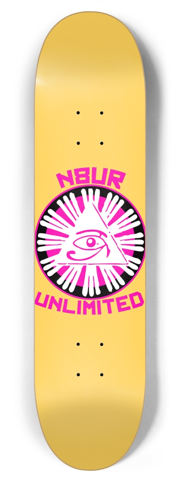 EYE OF RA YELLOW 7-7/8 Skateboard Deck