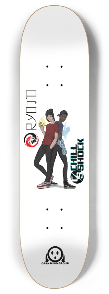 OMG Dragons 8 Inch Skateboard Deck