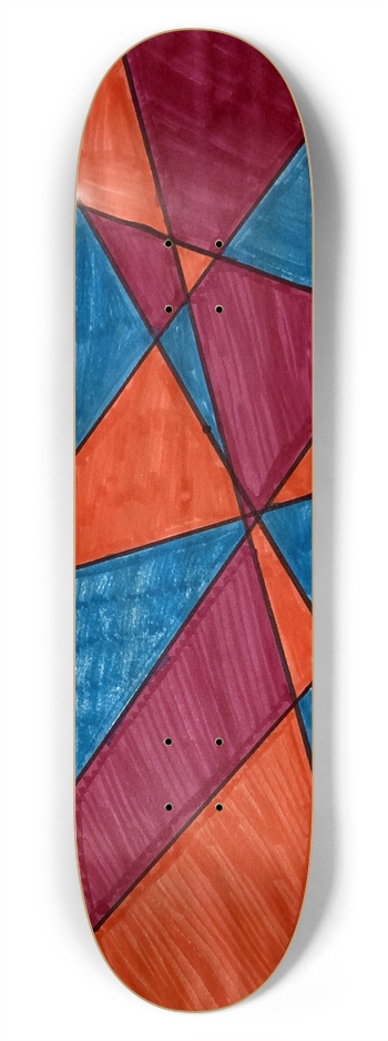 Triangles 7-3/4 Skateboard Deck