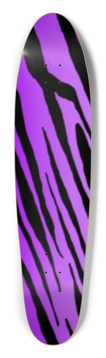 Purple Tiger Stripe Longboard Deck Longboard Shape
