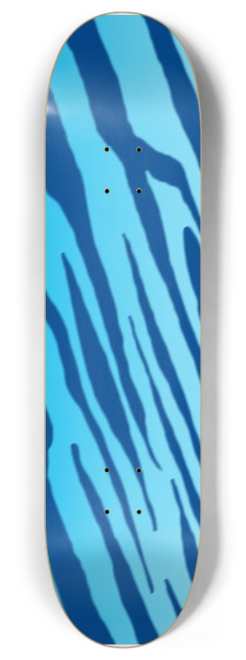 8" Double Blue Tiger Stripe Competition Deck 8 Inch Skateboard Deck
