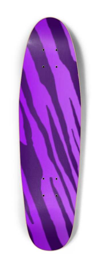 Double Purple Tiger Stripe Cruiser Deck Cruiser Shape
