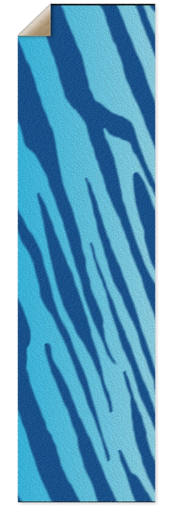 Double Blue Tiger Stripe Punk Nose Griptape 10 x 36 Inch Griptape