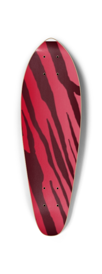 Double Red Tiger Stripe Mini Cruiser Deck Mini Cruiser