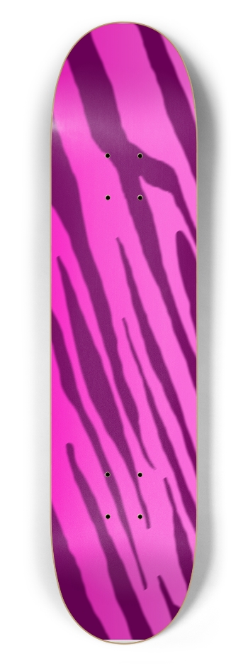 7 1/2" Double Pink Tiger Stripe Competition Deck 7-1/2 Skateboard Deck