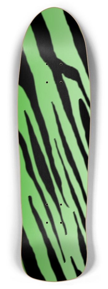 Green Tiger Stripe Retro Rocket Deck Retro Rocket