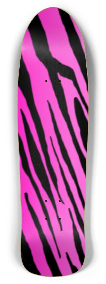 Pink Tiger Stripe Retro Rocket Deck