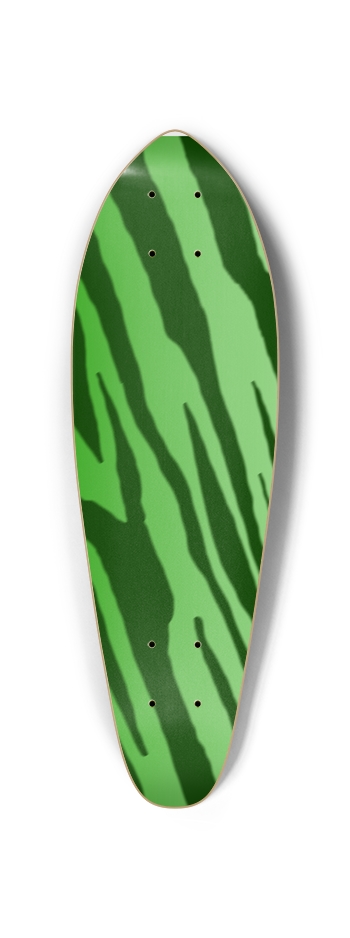 Double Green Tiger Stripe Mini Cruiser Deck