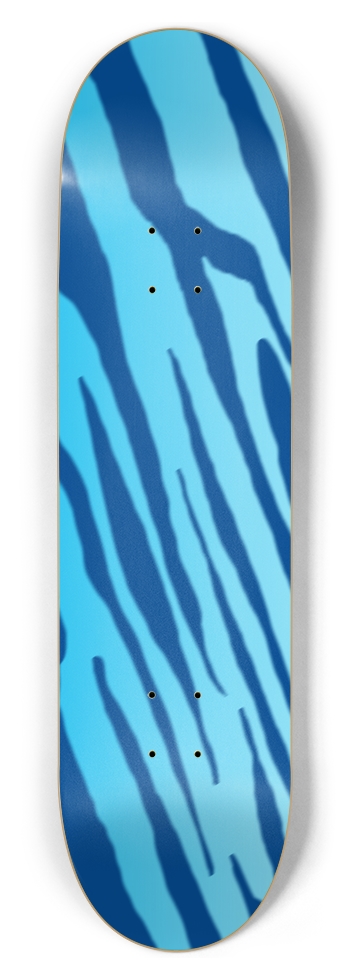8 1/2" Double Blue Tiger Stripe Competition Deck 8-1/2 Skateboard Deck