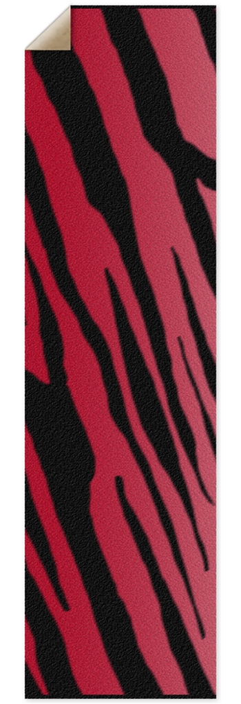 Red Tiger Stripe Punk Nose Griptape 10 x 36 Inch Griptape