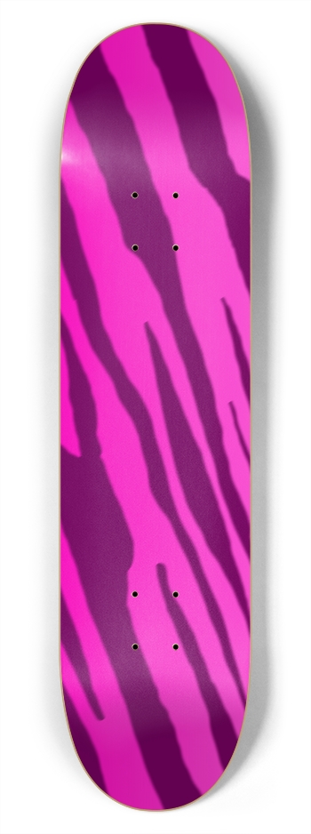 7 3/4" Double Pink Tiger Stripe Competition Deck 7-3/4 Skateboard Deck