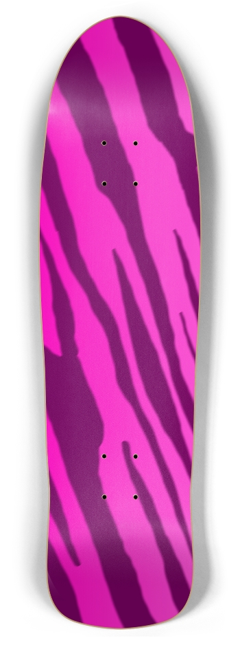 Double Pink Tiger Stripe Retro Rocket Deck