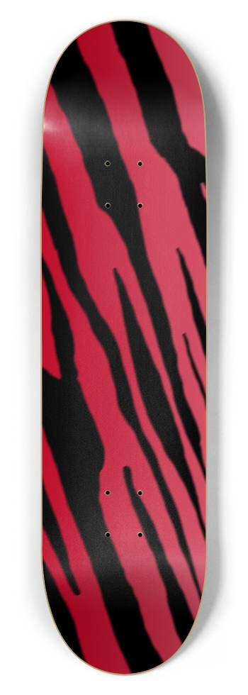 8 1/2" Red Tiger Stripe Competition Deck 8-1/2 Skateboard Deck