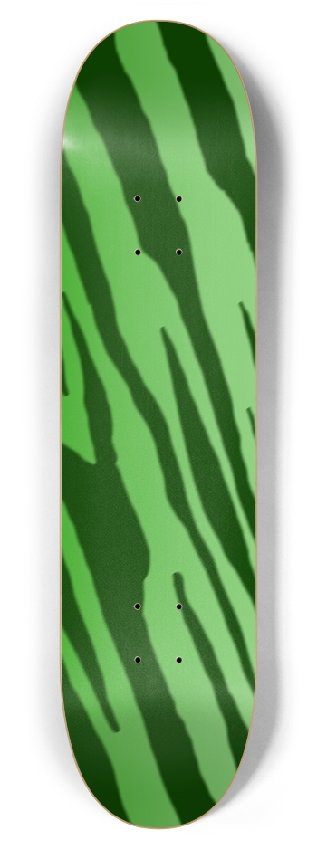 7 7/8" Double Green Tiger Stripe Competition Deck 7-7/8 Skateboard Deck