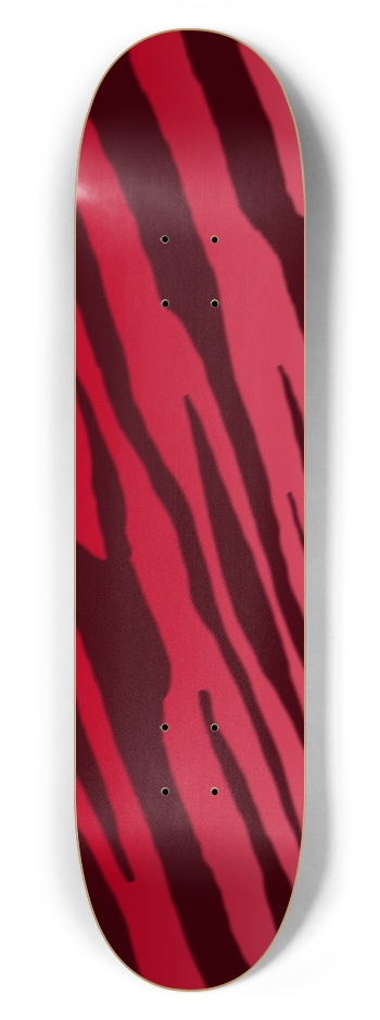 7 5/8" Double Red Tiger Stripe Competition Deck 7-5/8 Skateboard Deck