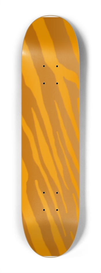 7 1/4" Golden Tiger Stripe Competition Deck 7-1/4 Mini/Kid Skateboard