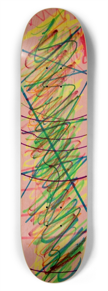 Scribbles and lines 7-3/4 Skateboard Deck
