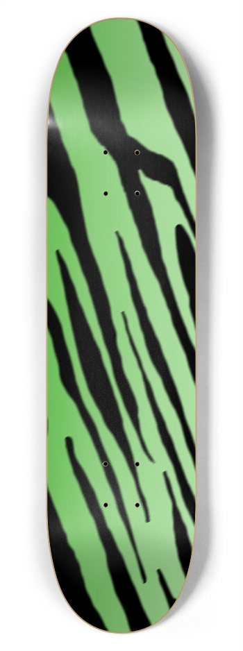 7 3/4" Green Tiger Stripe Competition Deck 7-3/4 Skateboard Deck